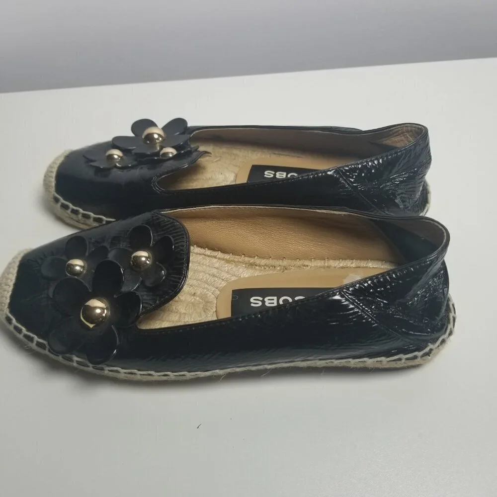 Marc Jacobs Women's Black Daisy Studded Espadrille Shoes EU 36 US 6